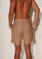 Pontus Shorts in Raw Silk, Almond