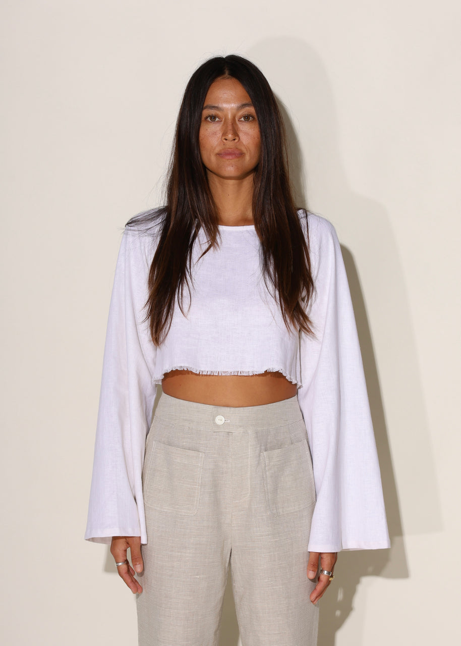 Ulla Top in Linen/Organic Cotton