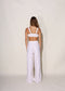 Alma Bralette in Raw Silk, Cream