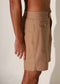 Pontus Shorts in Raw Silk, Almond