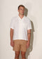 Pontus Shorts in Raw Silk, Almond